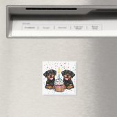 誕生日ロットワイラードッグ マグネット (インサイチュ (食洗機))