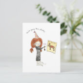 誕生日ロバ葉書 ポストカード (スタンド正面)