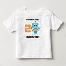 誕生日ロボット年齢Tシャツ