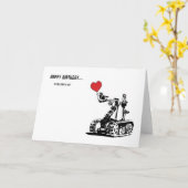 誕生日ロボット カード (黄色い花)