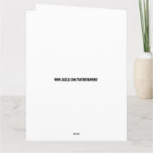 誕生日ロマンチックな唇の夫グリーティングカード カード (裏面)