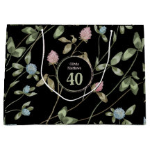 誕生日ロマンチックブラックピンククローバーフローラ