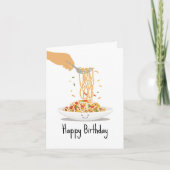 誕生日ロングライフ麺 カード (正面)