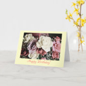 誕生日ローズブーケ カード (黄色い花)