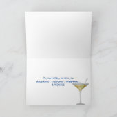 誕生日ロープ「リラックス」文字（マルティニガラス付） カード (内部)