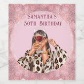 誕生日ワイパーソナライズされたンフォトラベル ワインラベル (シングルラベル)