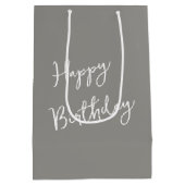 誕生日ワインが電話に注頭が切れるぐ ミディアムペーパーバッグ (裏面)