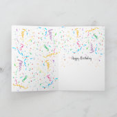 誕生日ワインとおもしろい引用文 カード (内部)