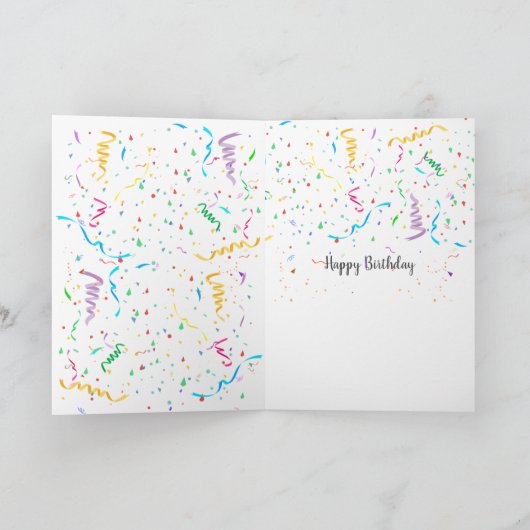 誕生日ワインとおもしろい引用文 カード (内部)