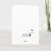 誕生日ワイングリーティングカード カード (裏面)