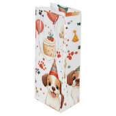 誕生日ワインボックスと居心地の良いコテージ詳細 ワインギフトバッグ (正面アングル)