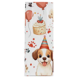 誕生日ワインボックスと居心地の良いコテージ詳細 ワインギフトバッグ