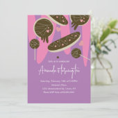 誕生日ヴァレンティーンズトリートンドナッツエクラアーズパーティー 招待状 (スタンド正面)