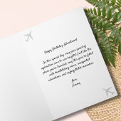 誕生日ヴィンテージスーツケース旅行レトロクール写真 カード