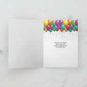 誕生日ヴィンテージタイプライター サンキューカード (内部)