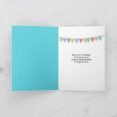 誕生日ヴィンテージタイプライター サンキューカード (内部)