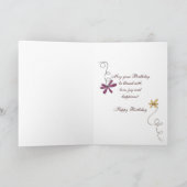 誕生日ヴィンテージデイジー膜 カード (内部)