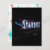 誕生日ヴィンテージラスベガススタイルパーティの招待状 招待状 (正面/裏面)