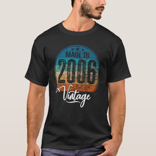 誕生日ヴィンテージ誕生年2006誕生日 Tシャツ (正面)