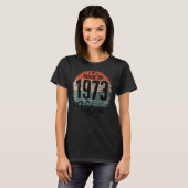 誕生日ヴィンテージ誕生日年1973誕生日誕生 Tシャツ (正面フル)