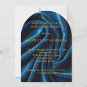 誕生日ヴィンテージ金ゴールドブルージュエルボックス 招待状 (裏面)