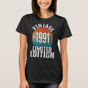 誕生日ヴィンテージ1991日 Tシャツ