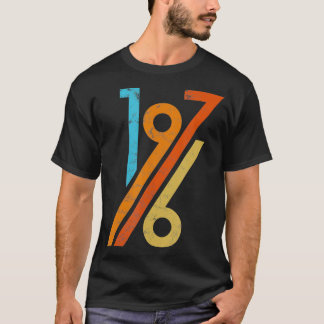 誕生日ヴィンテージ70sスタイル1976 tシャツ