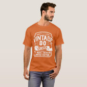 誕生日ヴィンテージ 80周年限定版 友達 Tシャツ (正面フル)