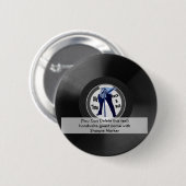 誕生日一流Pinの好意のレトロの石nロールパーティー 缶バッジ (正面&裏面)