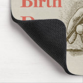 誕生日万年筆を持つ男性手CC0998 マウスパッド (コーナー)