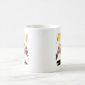 誕生日万華鏡のように千変万化するパターンアートプリント コーヒーマグカップ (中央)