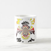 誕生日万華鏡のように千変万化するパターンアートプリント コーヒーマグカップ (中央)