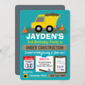 誕生日下建築 招待状 (正面/裏面)