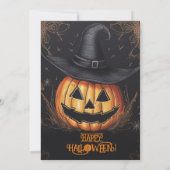 誕生日不気味パーティーのハロウィーン 招待状 (裏面)