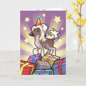 誕生日中国の(毛なし) カード (黄色い花)