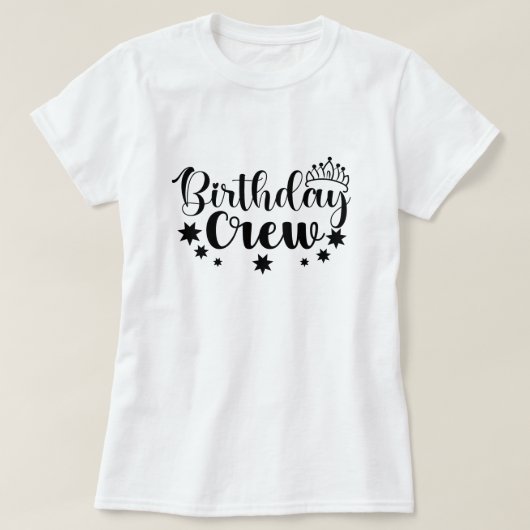 誕生日乗組員 Tシャツ (デザイン正面)