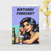 誕生日予測 |飲酒と悪い決断 カード (黄色い花)