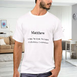 誕生日人神話の伝説の名前おもしろい Tシャツ<br><div class="desc">白で明るい色のTシャツ。誕生日の男の子/男の子の自分の写真をパーソナライズして追加。パーソナライズして名前、年齢40と文字を追加。文字:男、神話、伝説。ブラック文字。</div>