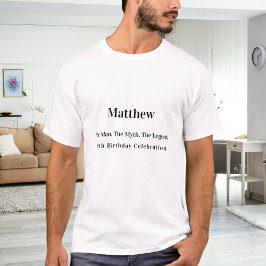 誕生日人神話の伝説の名前おもしろい Tシャツ