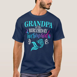 誕生日人魚のマッチング家族の祖父 Tシャツ