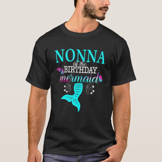 誕生日人魚の一致する家族のNonna Tシャツ (正面)