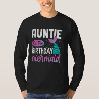 誕生日人魚の家族のマッチングパーの叔母 Tシャツ
