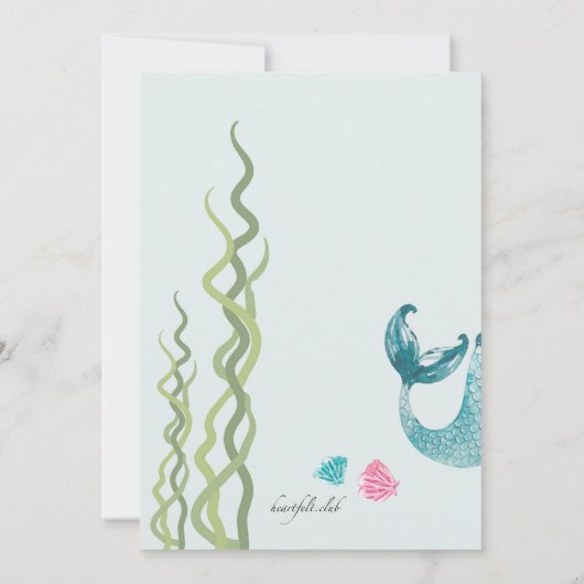 誕生日人魚 招待状 (裏面)