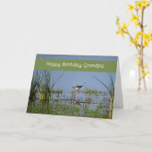 誕生日付きグランドパ用自然カード カード (黄色い花)