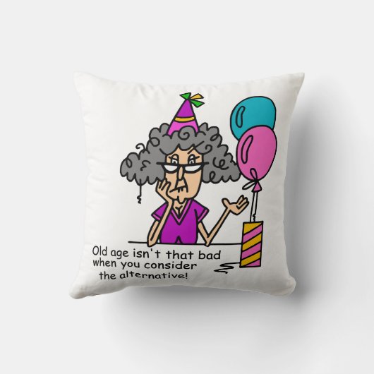 誕生日代替ユーモア クッション (裏面)