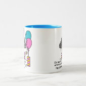 誕生日代替ユーモア ツートーンマグカップ (中央)