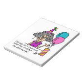 誕生日代替ユーモア ノートパッド (回転)