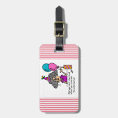 誕生日代替ユーモア ラゲッジタグ (正面縦)
