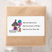 誕生日代替ユーモア ラベル (インサイチュ)