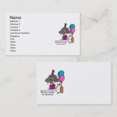 誕生日代替ユーモア 名刺 (正面/裏面)